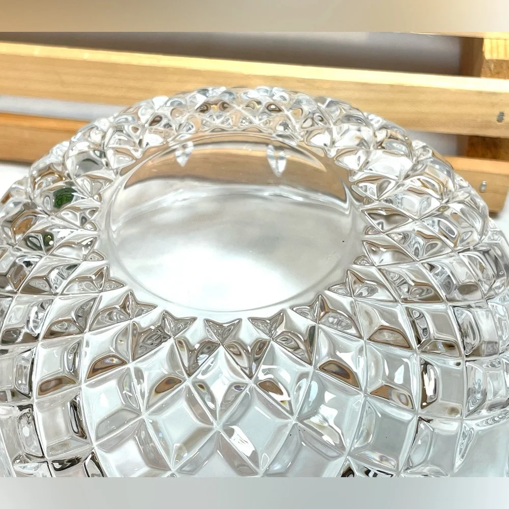 Royal Crystal Rock “Opera” Vintage Crystal Candy Dish w Lid | Italy | EUC